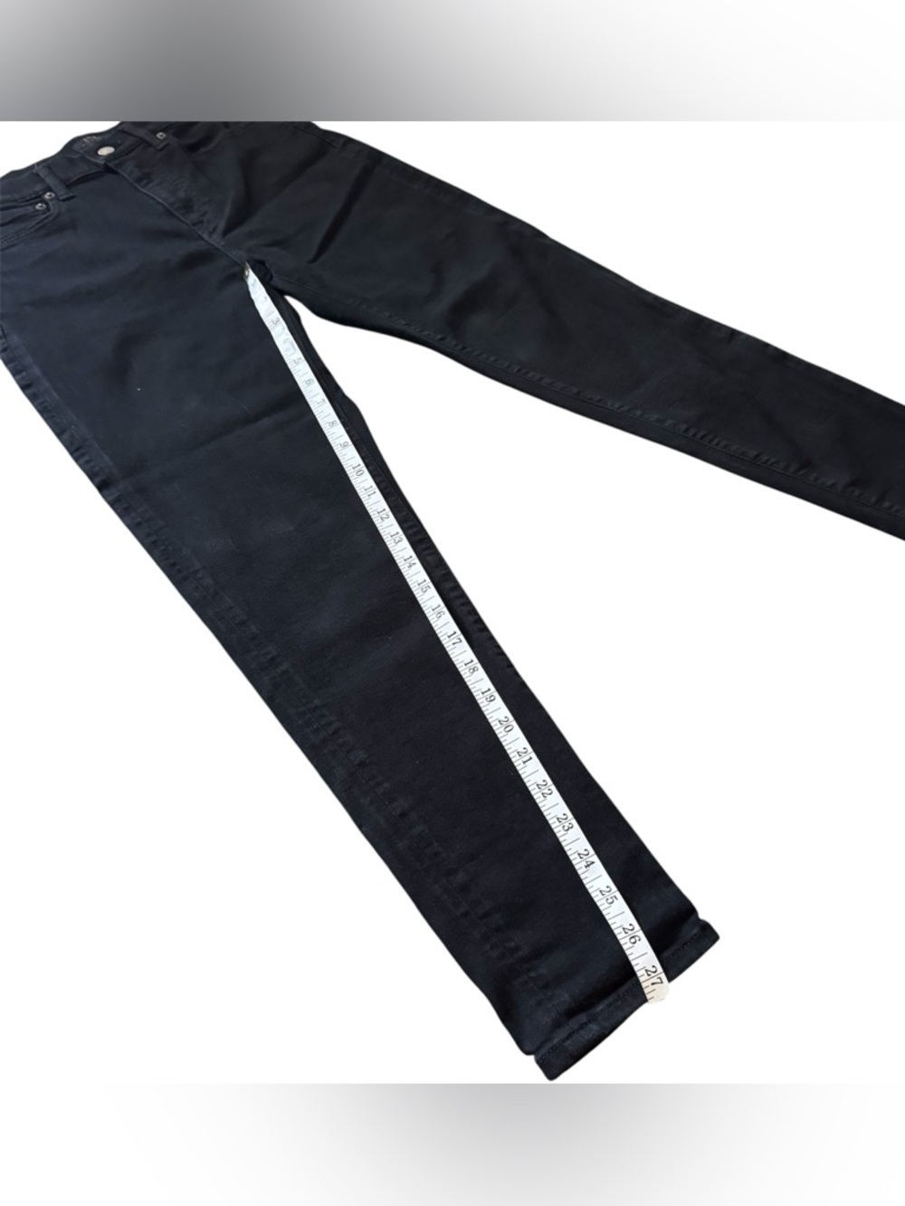 Polo Ralph Lauren Tompkins Skinny High-Rise Black Jeans 29 - Picture 7 of 12